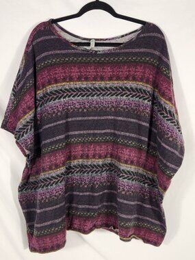 Auditions Y2K Vintage Womens Plus Sweater Purple Dark Academia Whimesygoth 3X